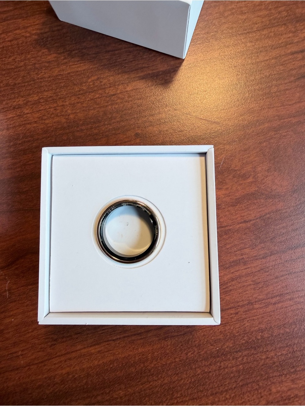 HERZ P1 Smart Ring Size 10 Silver w/ Portable Charger